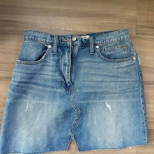 Madewell Denim mini skirt